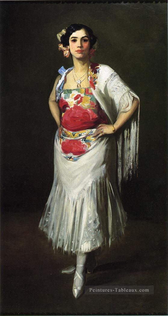 Portrait de La Reina Mora Ashcan école Robert Henri Peintures à l'huile